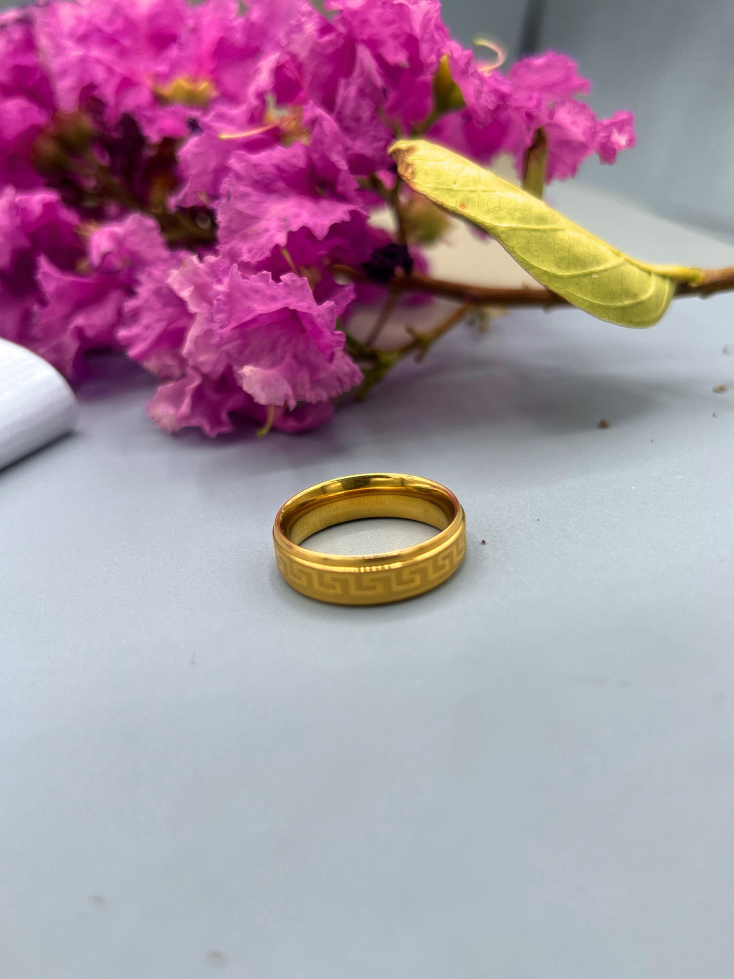Greek Pattern Ring