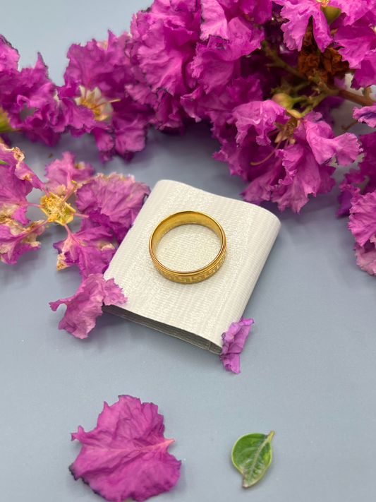Greek Pattern Ring