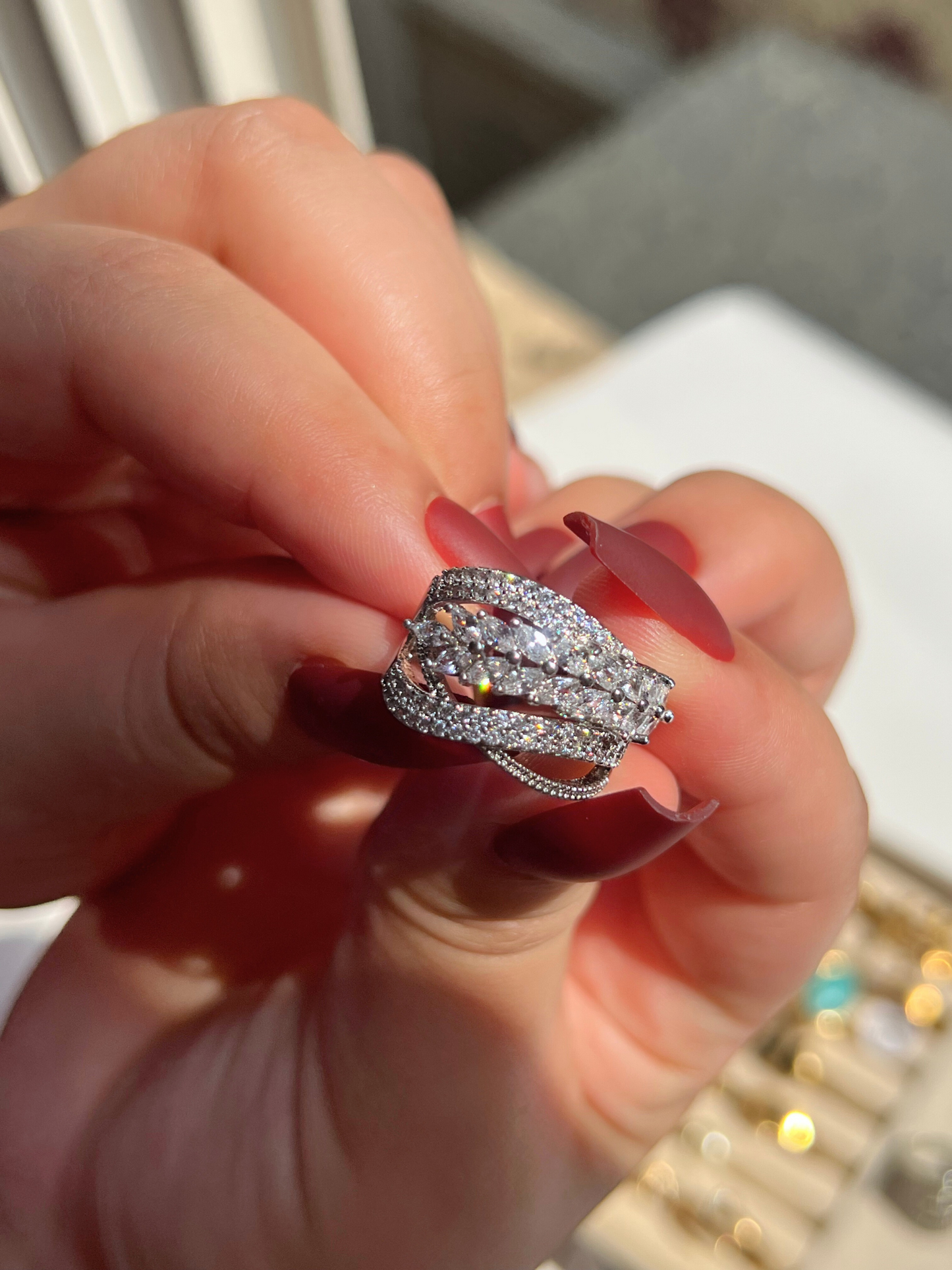 Crystal Band Ring