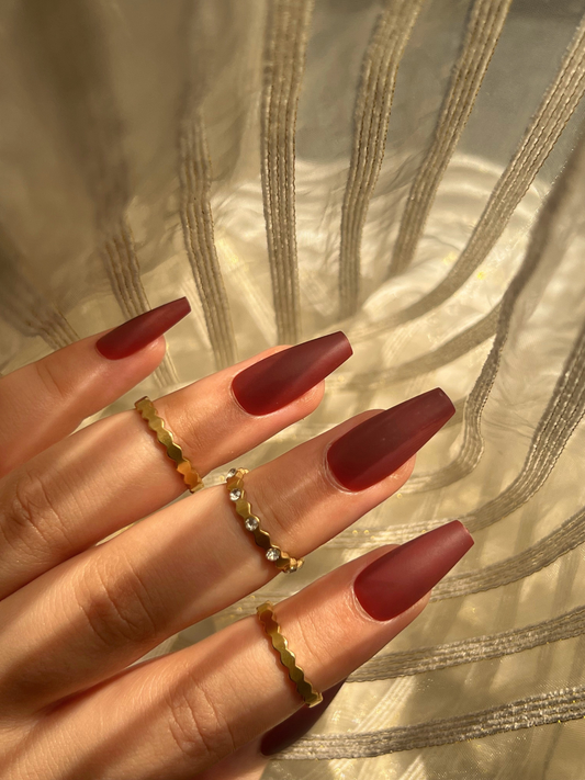 Gold Wavy Rings