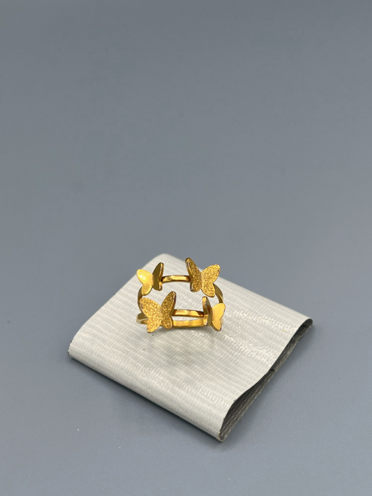 Butterfly Charm Ring