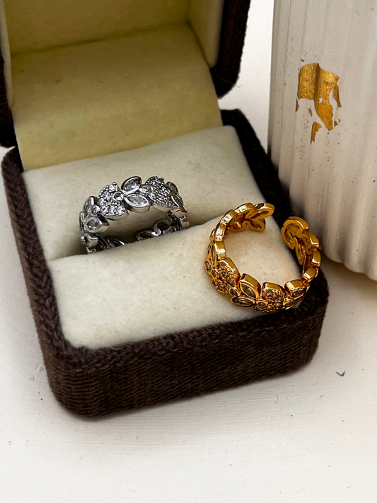 Floral Band Ring